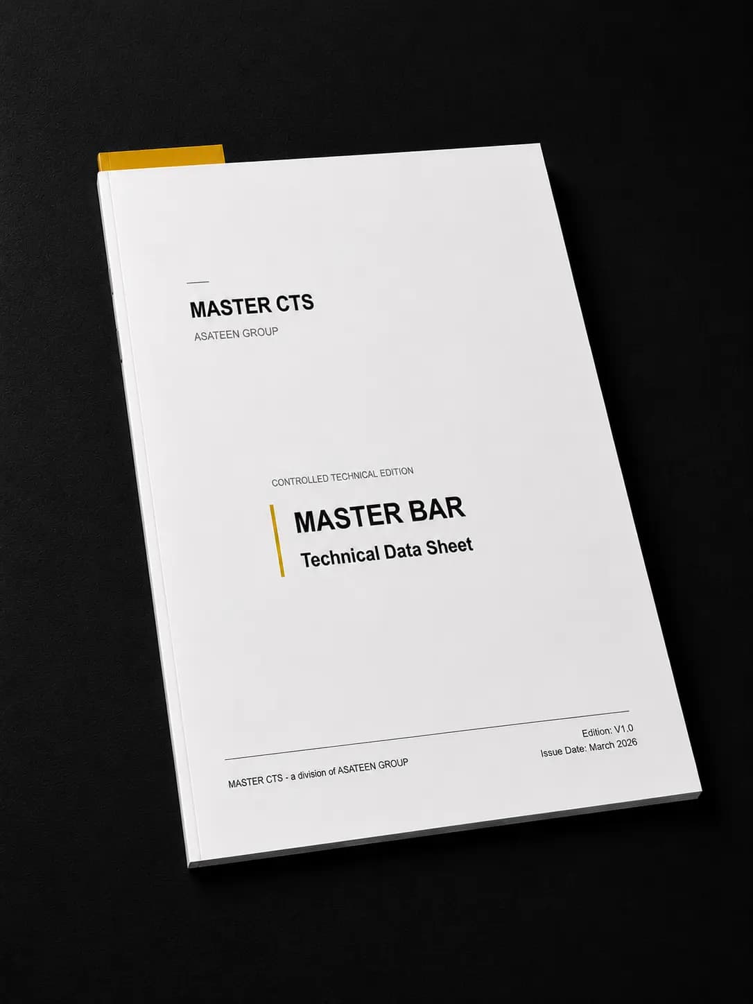 MASTER BAR document cover mockup