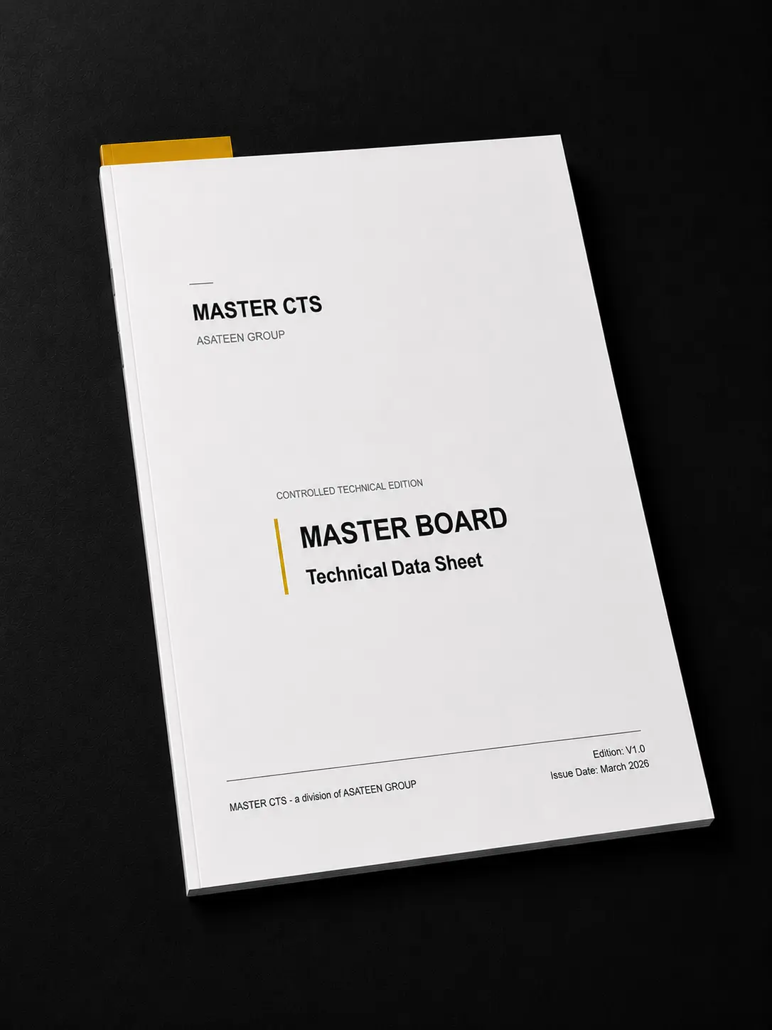 MASTER BOARD document cover mockup