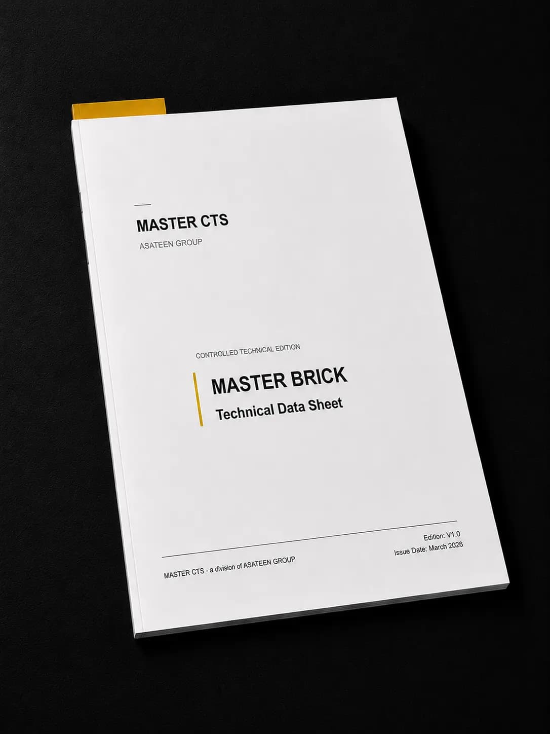 MASTER BRICK document cover mockup